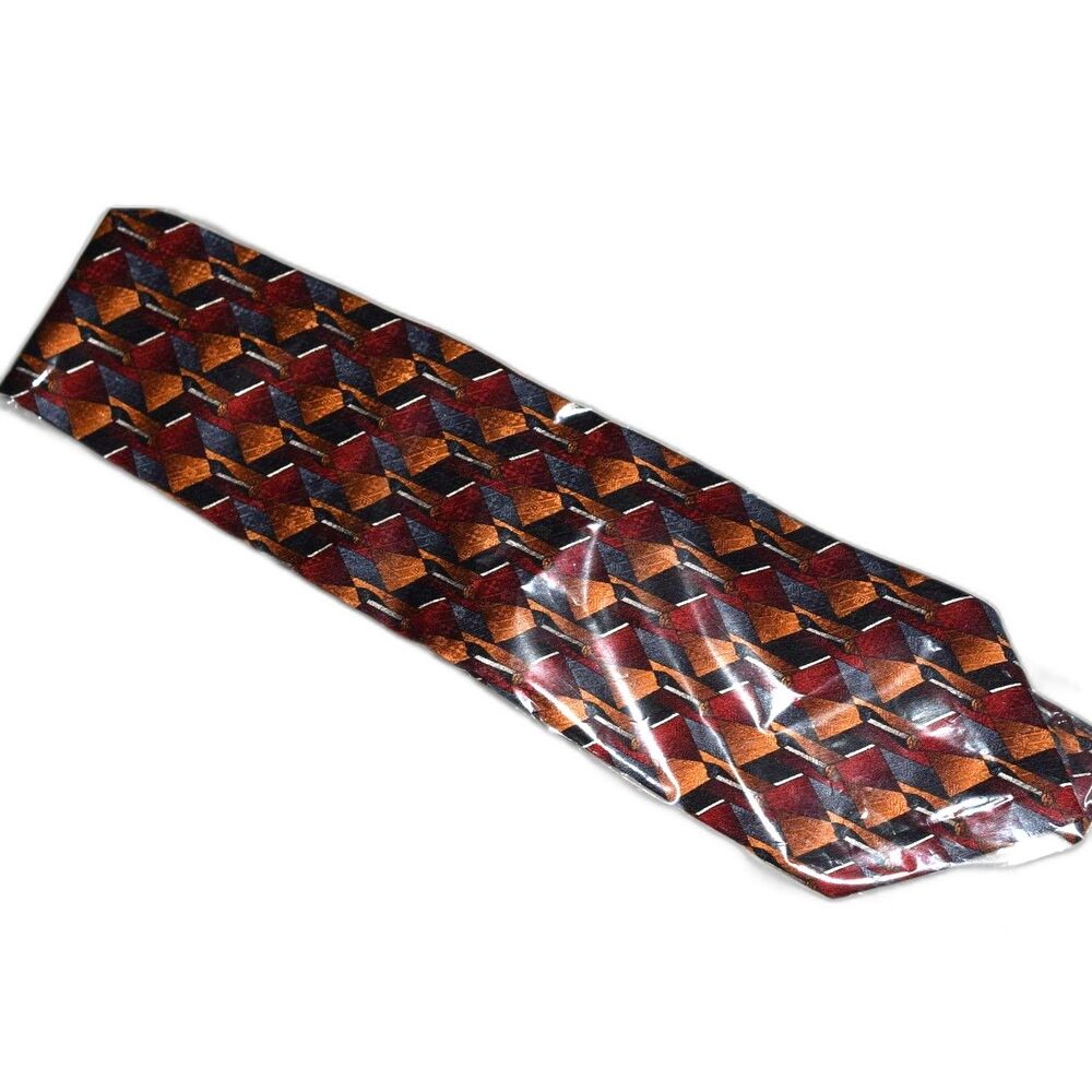 NIP Jerry Rice Collection "Jimmy" 100% Silk Trendy Geo Design Snazzy Tie